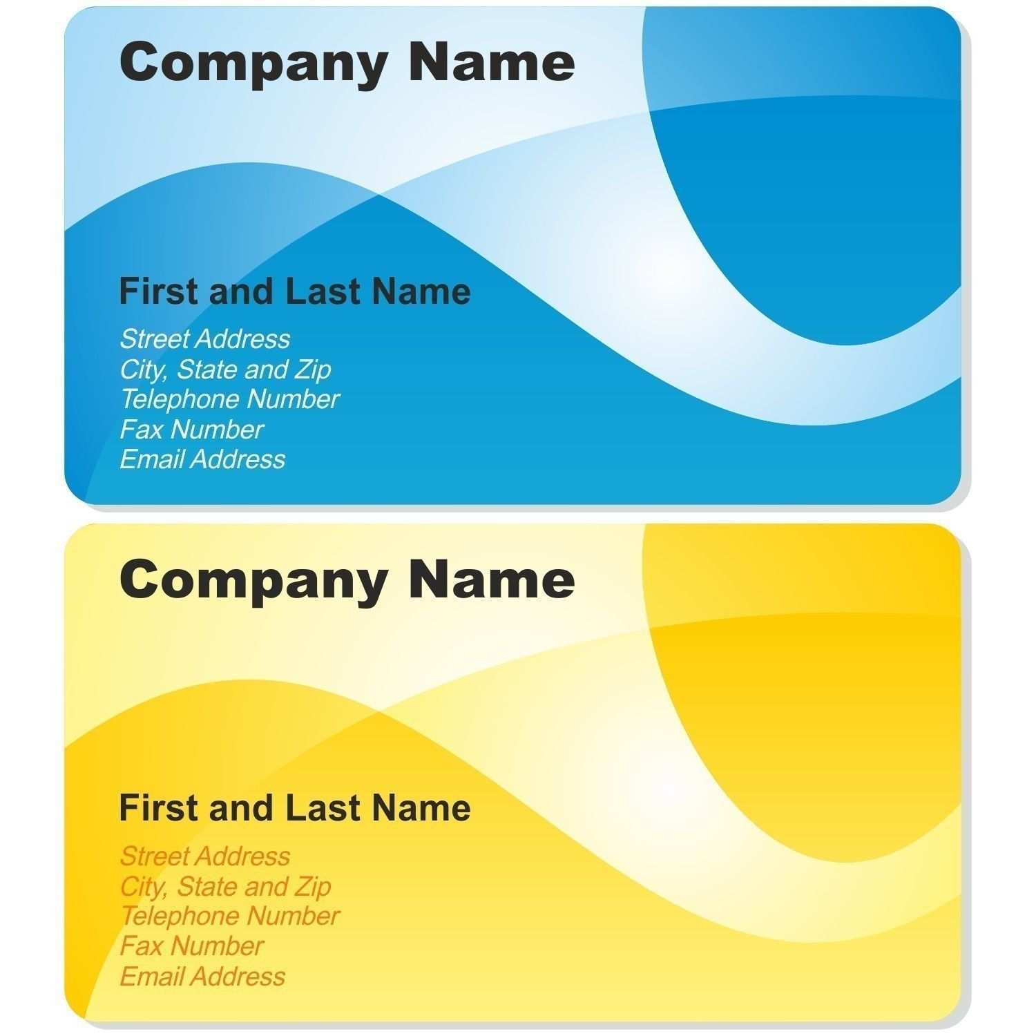 coreldraw business card sample download