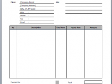 85 Customize Our Free Invoice Template For Hourly Services For Free with Invoice Template For Hourly Services