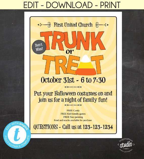 85 Customize Our Free Trunk Or Treat Flyer Template Free For Free for