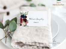 Place Card Template 4 Per Page