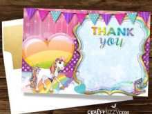 85 Customize Thank You Card Template Unicorn by Thank You Card Template Unicorn