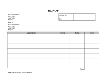 85 Format Landscape Invoice Template Free for Ms Word by Landscape Invoice Template Free