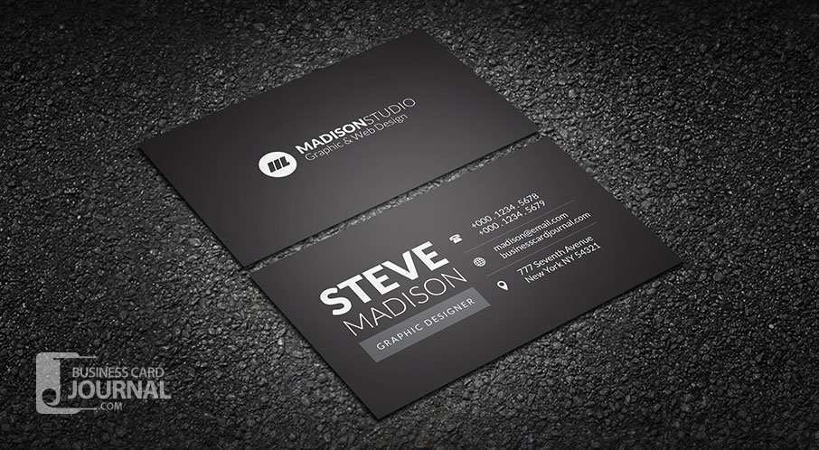 85 Free Black Business Card Template Free Download Maker for Black Business Card Template Free Download