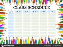 85 Free Class Schedule Office Template Maker for Class Schedule Office Template