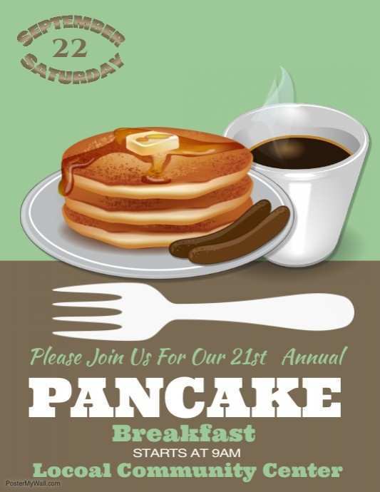 85 Free Printable Pancake Breakfast Flyer Template for Ms Word by Pancake Breakfast Flyer Template