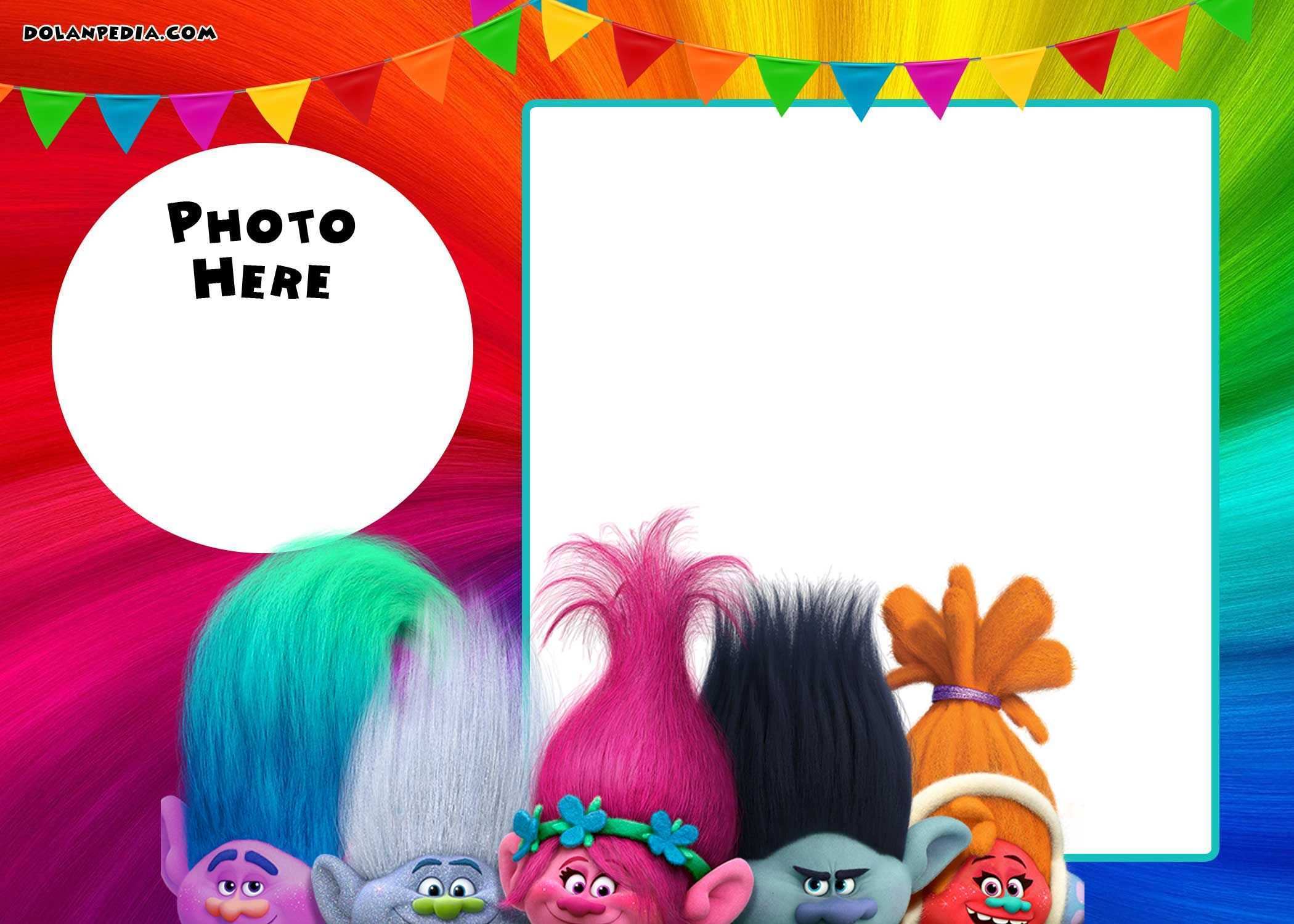 85 Free Printable Trolls Birthday Card Template Download by Trolls Birthday Card Template