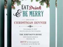 Menu Card Template Christmas