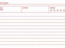 85 Online A Recipe Card Template Formating for A Recipe Card Template