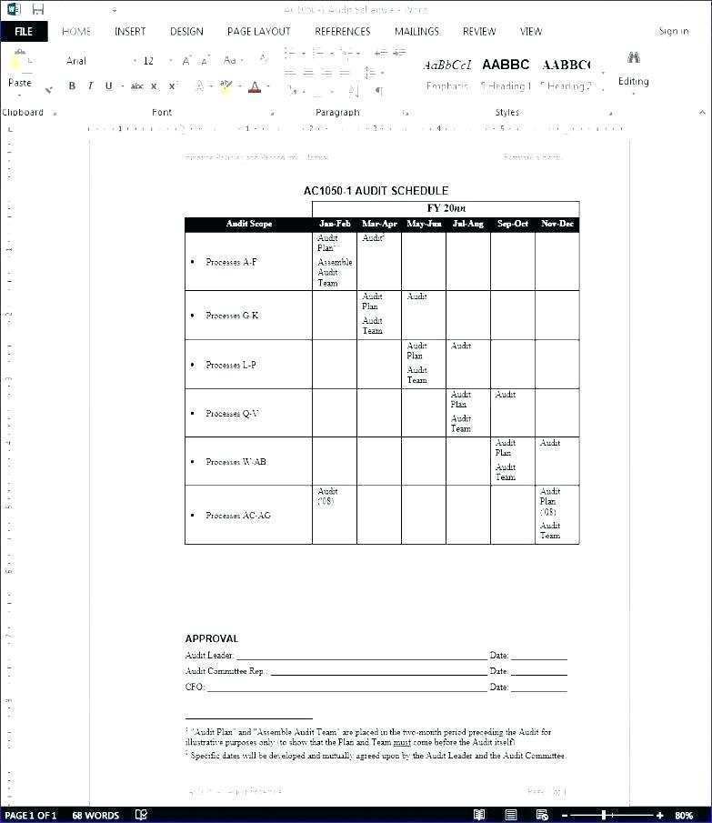 85 Online Audit Plan Schedule Template in Photoshop with Audit Plan Schedule Template