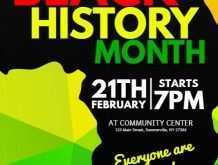 85 Online Black History Month Flyer Template Now with Black History Month Flyer Template