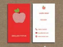 85 Online Business Card Template English Teacher With Stunning Design for Business Card Template English Teacher