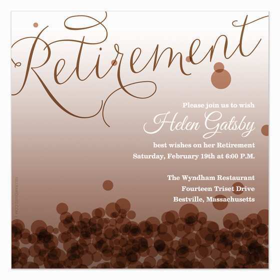 Free Retirement Templates For Flyers