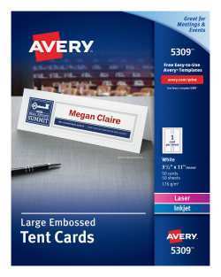 85 Printable Avery Laser Tent Card 5305 Template With Stunning Design by Avery Laser Tent Card 5305 Template