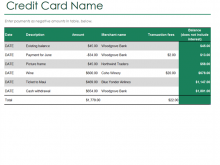85 Printable Credit Card Reconciliation Template Maker with Credit Card Reconciliation Template