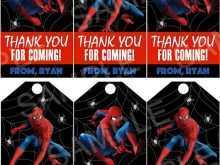 Spiderman Thank You Card Template