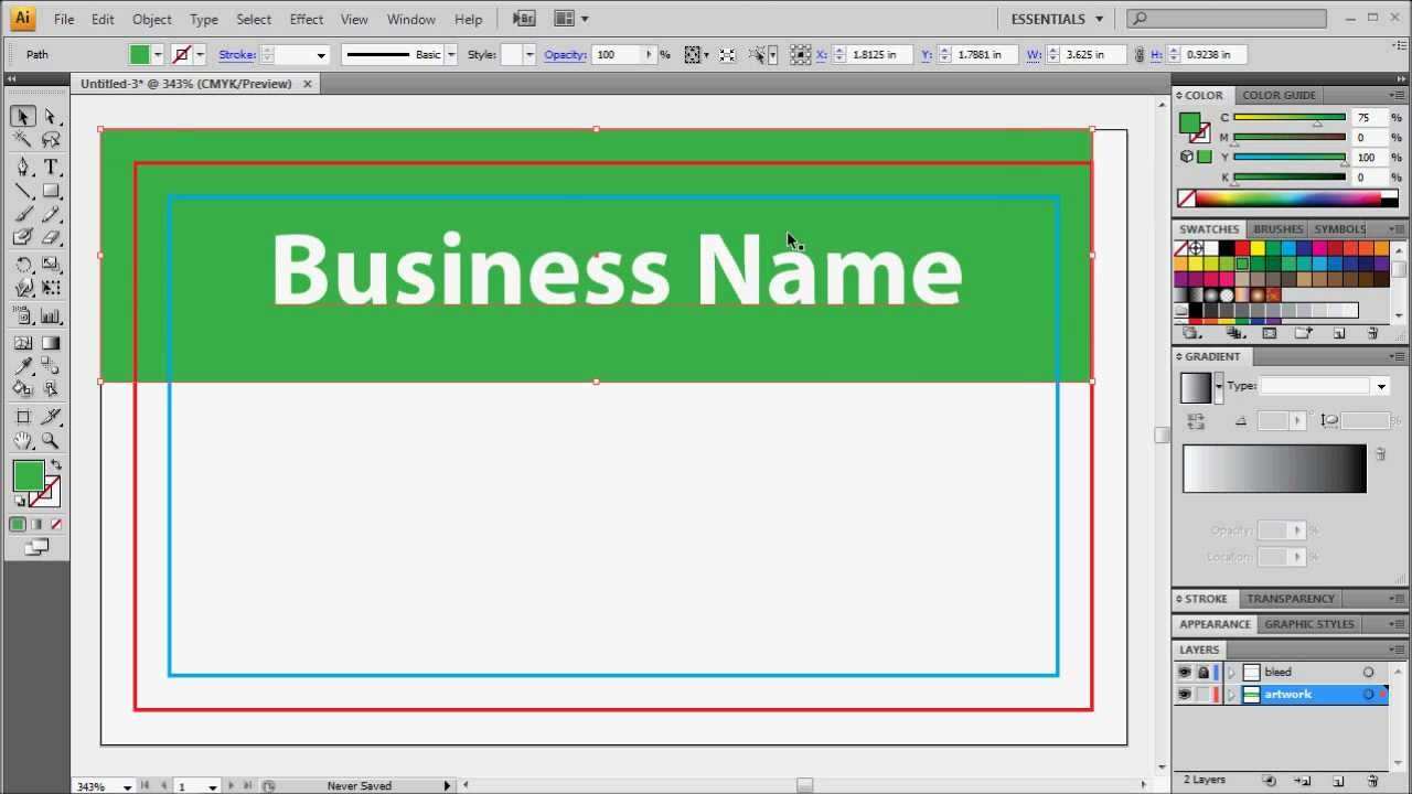 Adobe Illustrator Business Card Template Free Download