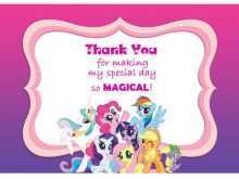 85 Standard My Little Pony Thank You Card Template PSD File for My Little Pony Thank You Card Template