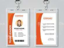 85 Standard Orange Id Card Template in Word for Orange Id Card Template