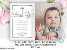 85 Standard Thank You Card Template Christening Download by Thank You Card Template Christening