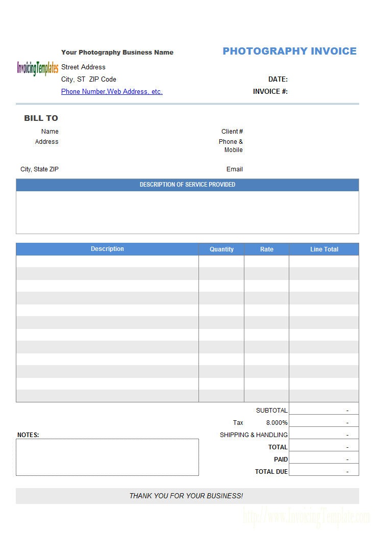 Freelance Instructor Invoice Template Cards Design Templates