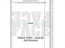 Tent Card Template Design