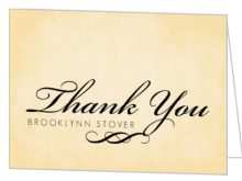 Thank You Card Template Gift