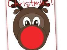 86 Best Rudolph Christmas Card Template With Stunning Design with Rudolph Christmas Card Template