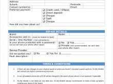 Invoice Template For Repair