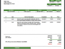 86 Customize Our Free Lawn Service Invoice Template for Ms Word by Lawn Service Invoice Template