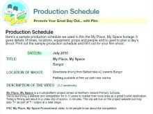 86 Customize Our Free Production Schedule Theatre Template Layouts by Production Schedule Theatre Template