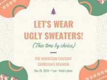 86 Customize Our Free Ugly Sweater Party Flyer Template Formating with Ugly Sweater Party Flyer Template