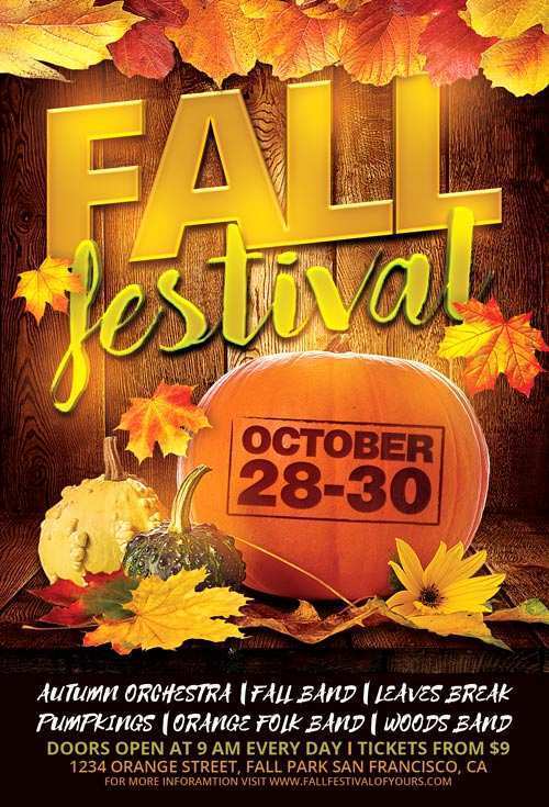 86 Format Fall Festival Flyer Templates Free Layouts for Fall Festival Flyer Templates Free