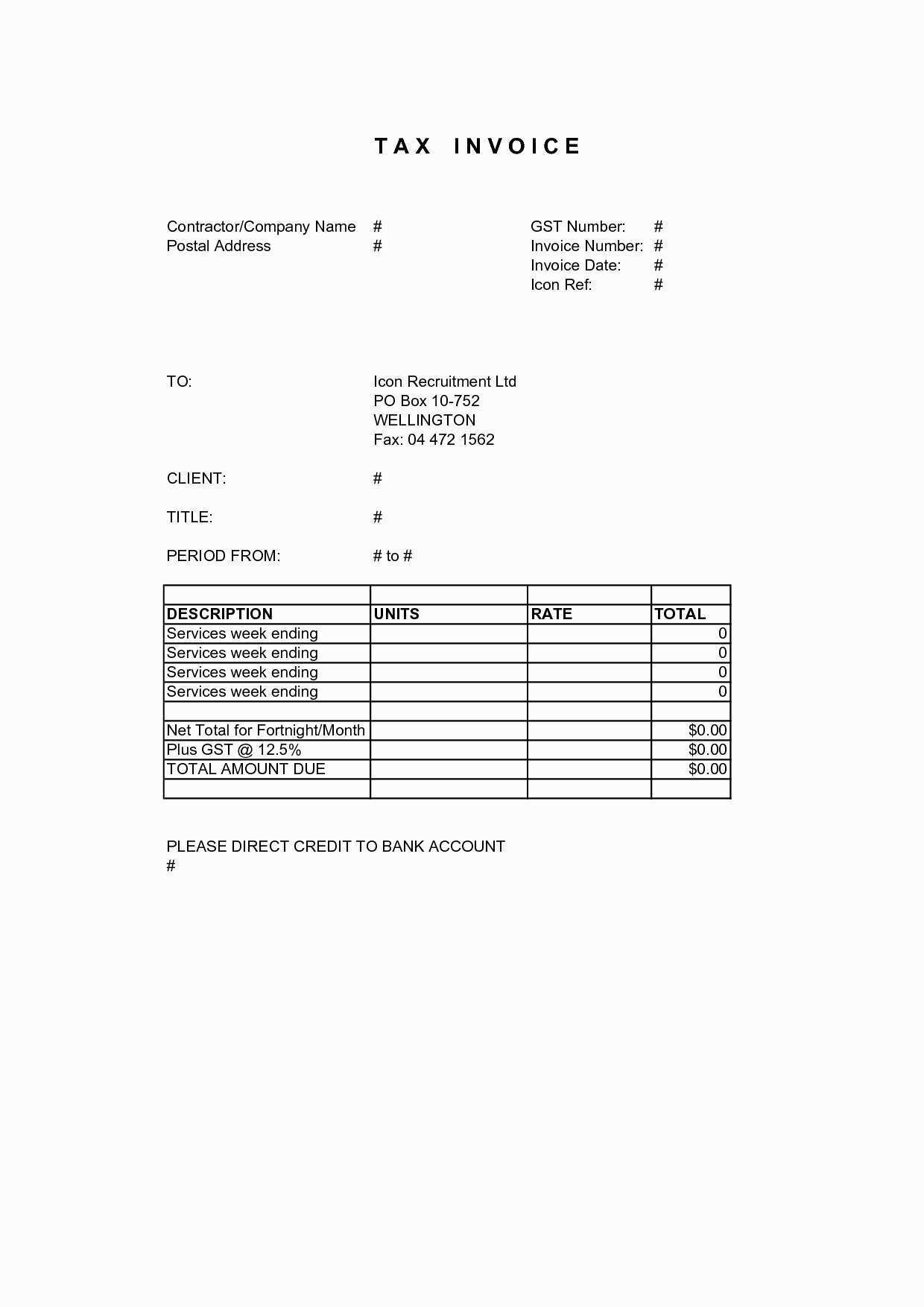 86 Format Freelance Actor Invoice Template Photo by Freelance Actor