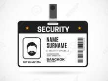 86 Format Security Guard Id Card Template Formating by Security Guard Id Card Template