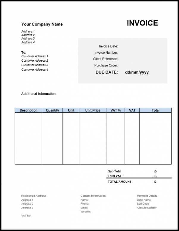View Gov.uk Invoice Template Background