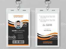 86 Free Orange Id Card Template For Free for Orange Id Card Template