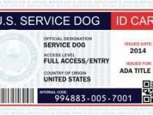86 Free Printable Free Printable Service Dog Id Card Template For Free by Free Printable Service Dog Id Card Template