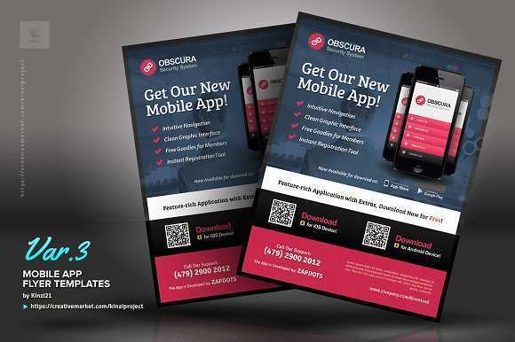 86 Free Printable Mobile App Flyer Template Free in Photoshop for Mobile App Flyer Template Free