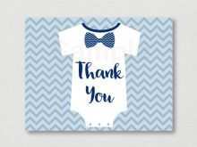 Onesie Thank You Card Template