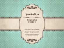 86 Free Wedding Card Template Vintage With Stunning Design with Wedding Card Template Vintage