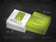 86 How To Create Square Name Card Template With Stunning Design for Square Name Card Template