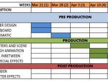 86 Online Animation Production Schedule Template PSD File for Animation Production Schedule Template