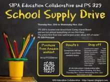 86 Online Back To School Supply Drive Flyer Template Maker by Back To School Supply Drive Flyer Template