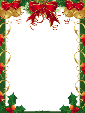 Christmas Card Border Templates Cards Design Templates