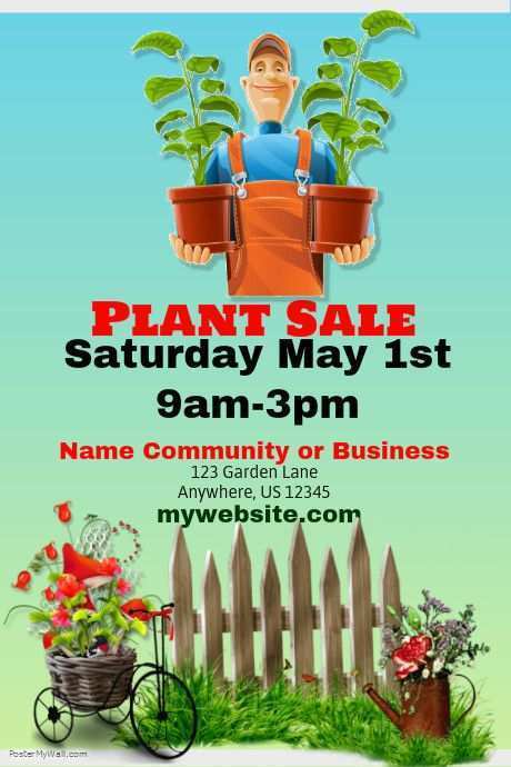 86 Online Plant Sale Flyer Template in Photoshop for Plant Sale Flyer Template