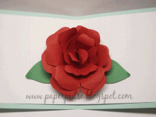 86 Online Pop Up Card Rose Template Templates by Pop Up Card Rose Template
