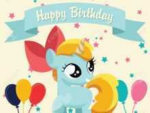 Unicorn Birthday Card Template Free