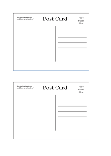 86 Postcard Template Png Layouts for Postcard Template Png