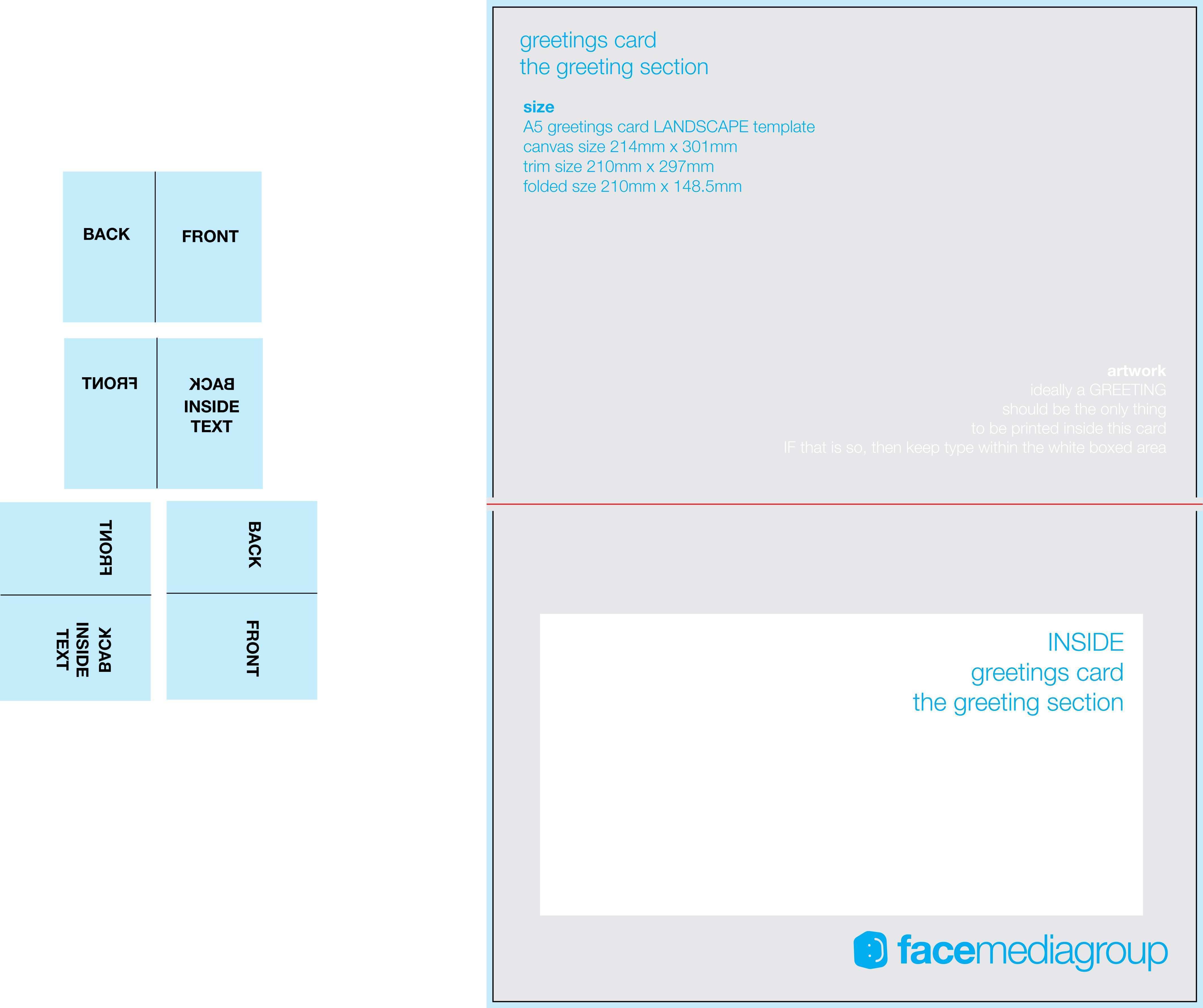 86 Standard A7 Card Template For Word PSD File For A7 Card Template For 