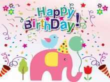 86 The Best Elephant Birthday Card Template Layouts with Elephant Birthday Card Template